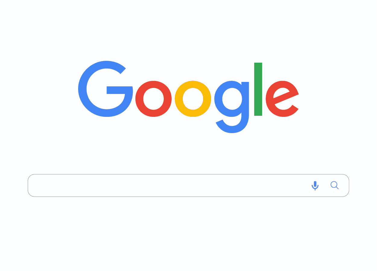 Gif of a search on Google